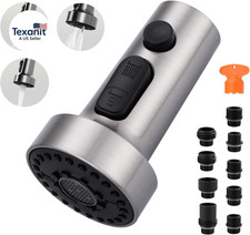 Pull down Faucet Head Replacement: 3-Function Kitchen Faucet Sprayer Head Replac