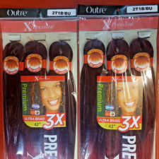 Pre-Stretched Braiding Hair 3X 42" X-Pression 2T1B/BU
