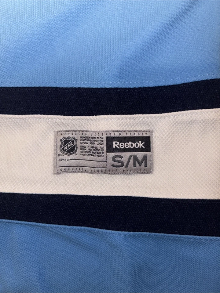 Camiseta deportiva vintage Pittsburgh Penguins Sidney Crosby para hombre pequeña/mediana RBK CCM antigua Foto 3 de 4