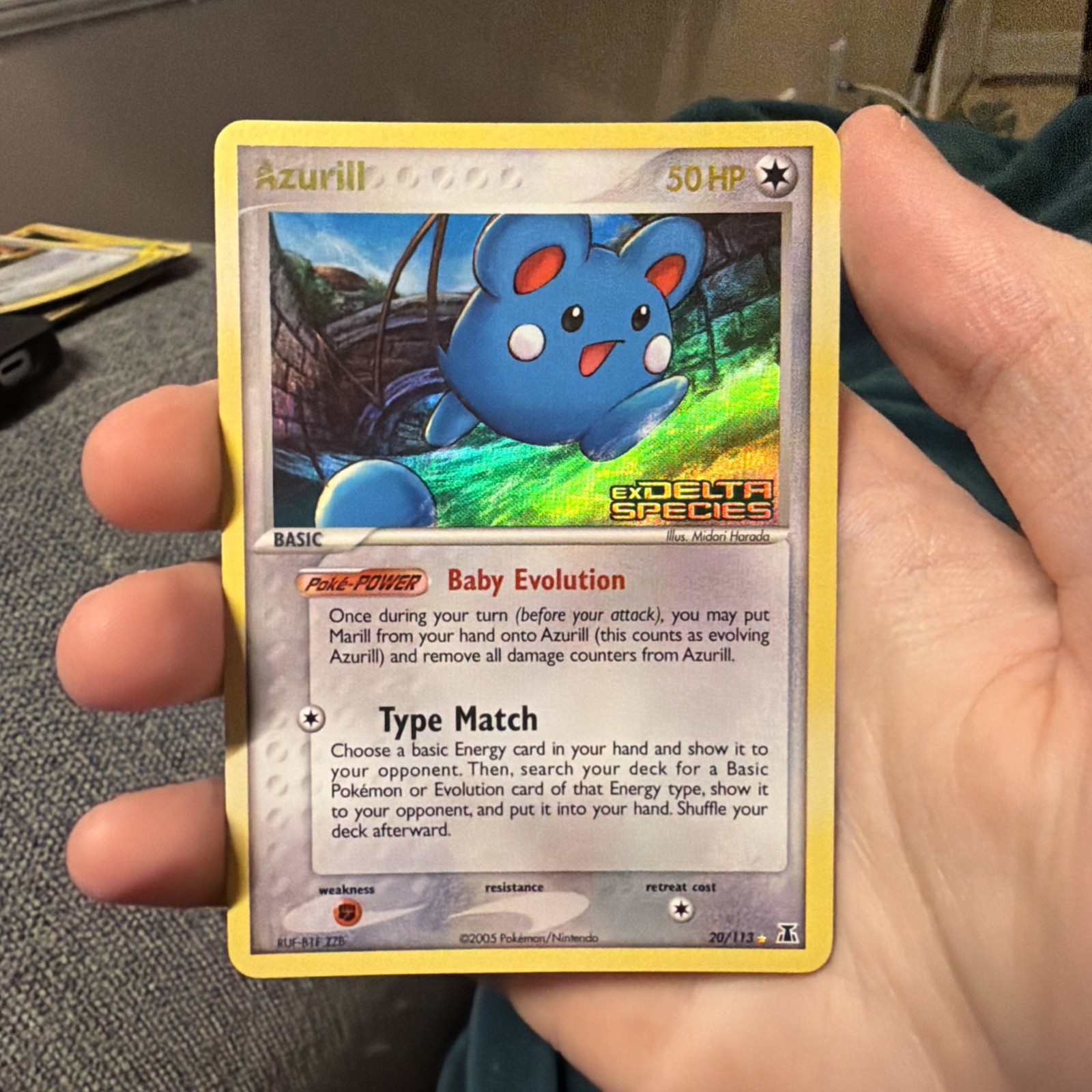 Azurill 20/113 Delta Species Reverse Holo NM