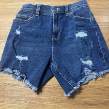 Youth Girls Jean Denim Shorts - Size 10