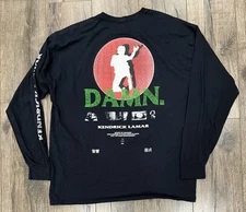 Kendrick Lamar TDE Top Dawg Entertainment Damn 2XL Long Sleeve Shirt Rap Album