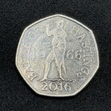 2016 Battle Of Hastings 50p Fifty Pence Coin Circulated