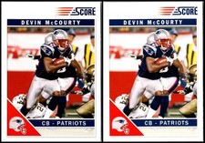 2011 Score Devin McCourty (2) Card Lot - DON’T MISS OUT – NEXT TIME IT’S GONE...
