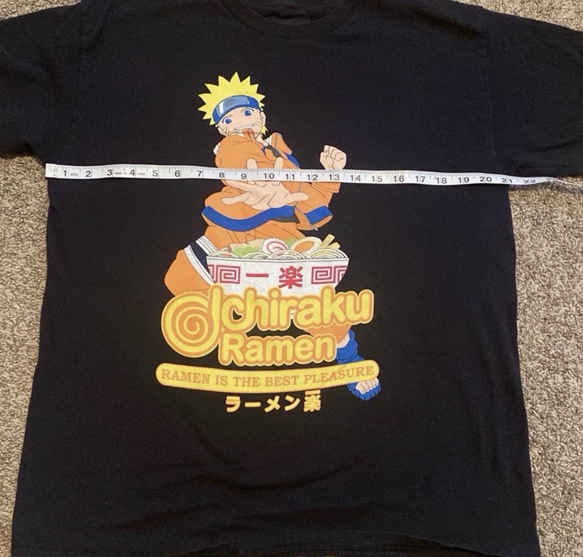 Naruto Ichi-raku Ramen T-Shirt Large Black View 5