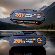 2 x WORX 20V MAX Lithium Ion 2.5Ah Battery. brand new from 2021, bundle of 2