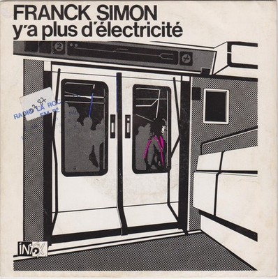 FRANCK SIMON Y'A PLUS D'ELECTRICITE / LES GIRLS QUE J'AIME FRENCH 45 SINGLE