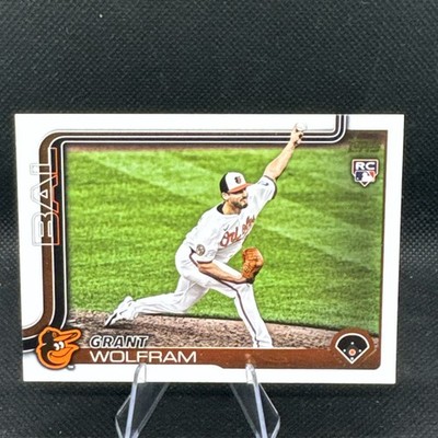 2025 Topps Update Grant Wolfram (RC) Golden Mirror Image Variation SSP #US114