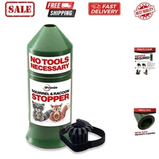 18" Squirrel Baffle - Easy Install Pole Wrap Around Baffle: Protect Hanging B...