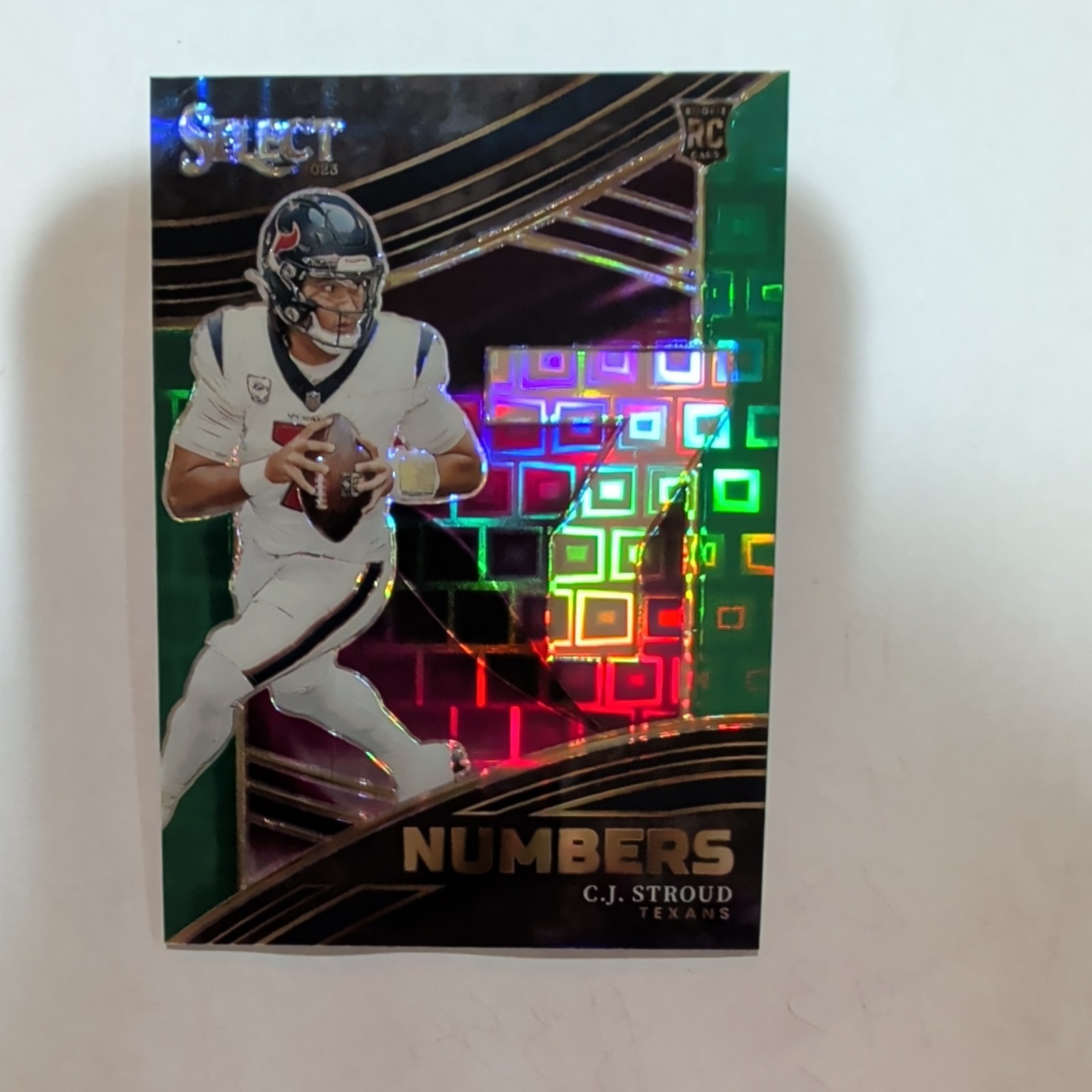 2023 Panini Select - Select Numbers C.J. Stroud (RC) #NMB-CST Green Prizm /5