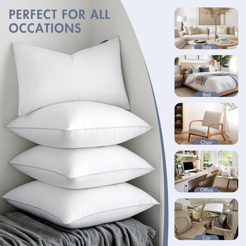 18x18 Pillow Inserts (Set of 4) -Decorative Throw Pillow with 100% Cotton Cov... - Picture 6 of 9