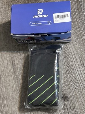 2-Pair Rioroo Ski Socks Striped Black Men s and Women s Brand New