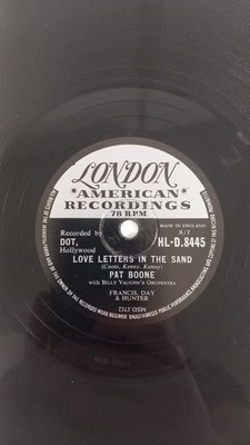 Pat Boone, Love Letters in the Sand/Bernardine 78 RPM Single Record