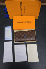 Louis Vuitton Portefeuille Sarah Monogram Long Wallet Brown
