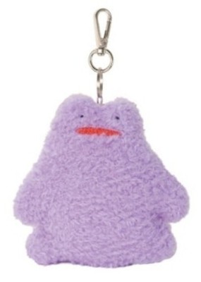 Pokemon Ditto Fluffy Plush Doll Bag Charm Keychain Keyring 9cm(3.5'') NEW