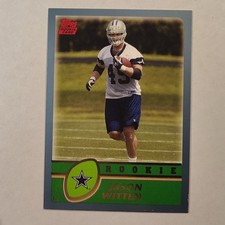Topps 2003 Jason Witten Rookie #372 Dallas Cowboys Football Card. rookie card picture
