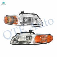 Headlights Assembly For 1996-1999 Dodge Grand Caravan With Bulb Halogen