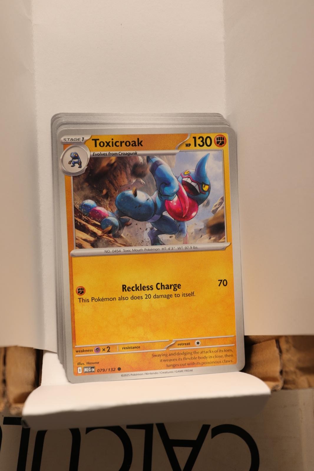Toxicroak 079/132 Common Mega Evolution Pokemon Near Mint