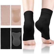 2Pairs Achilles Heel Sleeve,Achilles Tendon Heel Protector Compression Sock