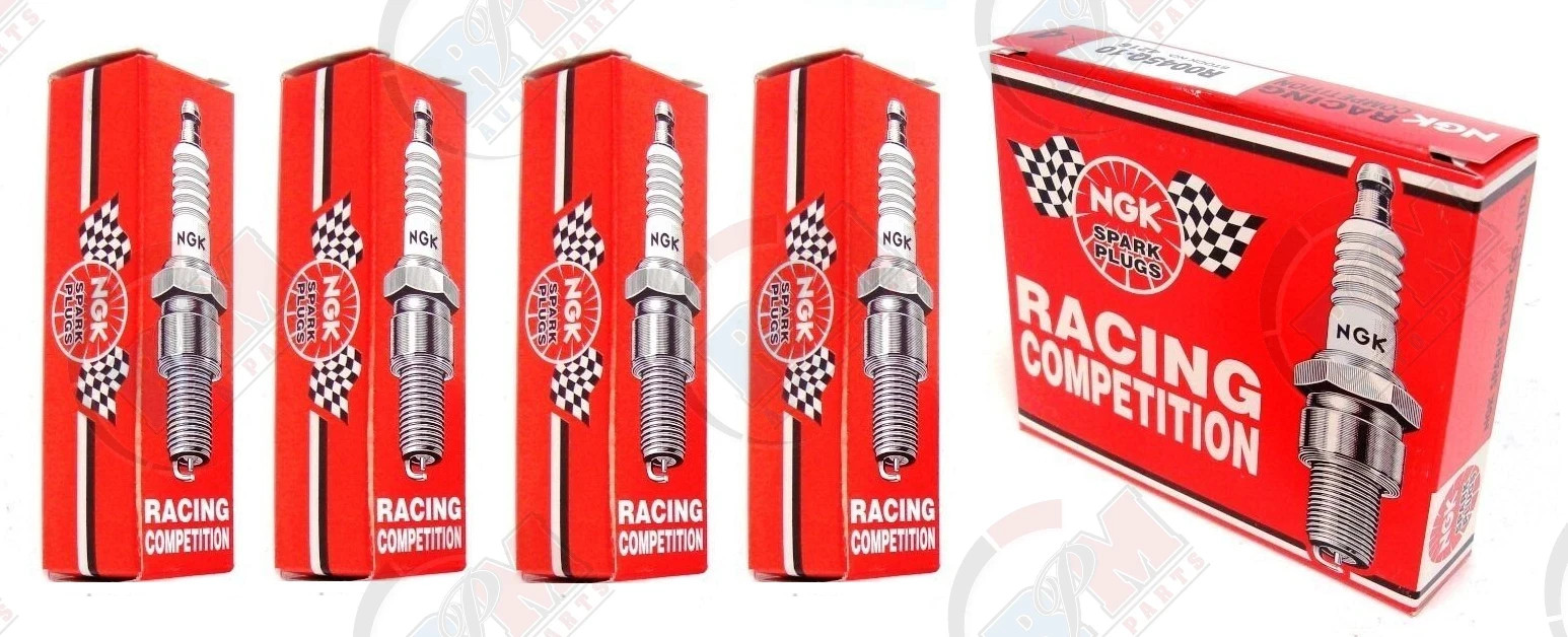 NGK RACING COMPETITION 12mm Spark Plugs R2556B-8 6453 Set of 4