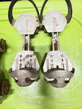 3 PAIRS Vintage 1960s Roller Skates Super Skates Metal Slip On Made USA