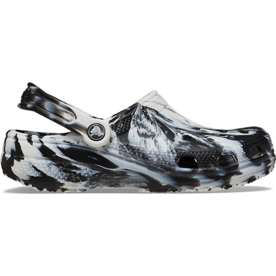 NEW Crocs Classic Marbled Clog White/Black Sizes M5/W7 through M11/W13 Available