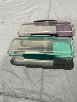 #ad #ad 2 Pack New Sistema To Go Snack Attack 13.8oz Storage Container $14.00