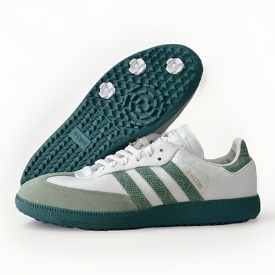 Size 9.5 - adidas X Barstool Samba Spikeless Golf White Green KJ1954 (Brand New)