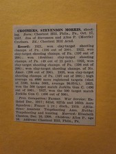 Stevenson Crothers Clay Shooting Chestnut Hill PA 1928 All-American Sports Panel