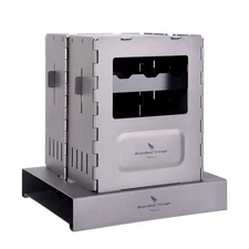 Boundless Voyage Outdoor Titanium Folding Wood Stove With Pot Bracket Foldabl...
