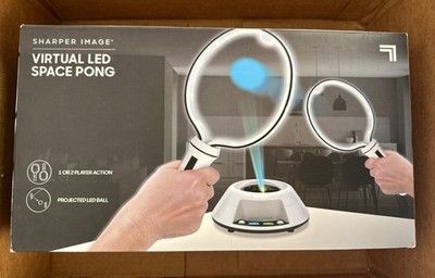 Sharper Image Virtual LED Space Pong Tested and Working 1 or 2 Players EUC