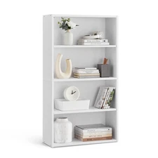 CUSTOS Collection - Bookshelf, 4-Tier Bookcase, Book Shelf, Open Storage Shel...