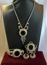 Juliana Set DeLizza & Elster Grand Parure Necklace Bracelet Earrings Brooch VTG