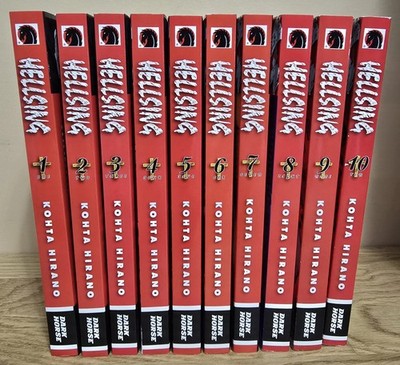 Hellsing Manga Vol. 1-10 Complete 2nd Edition Dark Horse English Kohta Hirano