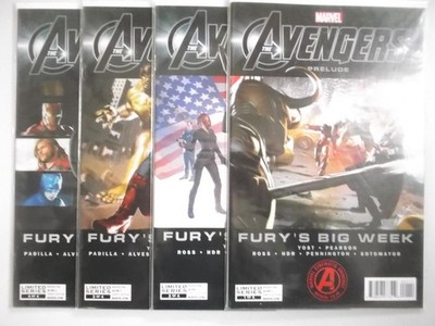 Avengers Prelude Furys Big Week Heft 1 2 3 4 komplett US Marvel 2011 Zustand 1