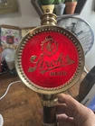 Vintage Advertising Stroh’s Beer Light Up Wall Sconce Bar Sign Man Cave Pub Sign