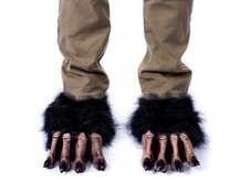 Beastly Werewolf Creature Feet - Zagone Studios "Black Animal Clawed Feet" pair