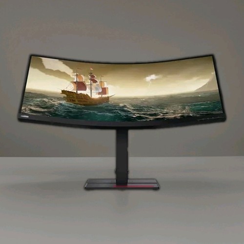 New Lenovo ThinkVision T34W-20 34" Curved Ultrawide Professional Monitor - Picture 2 of 6