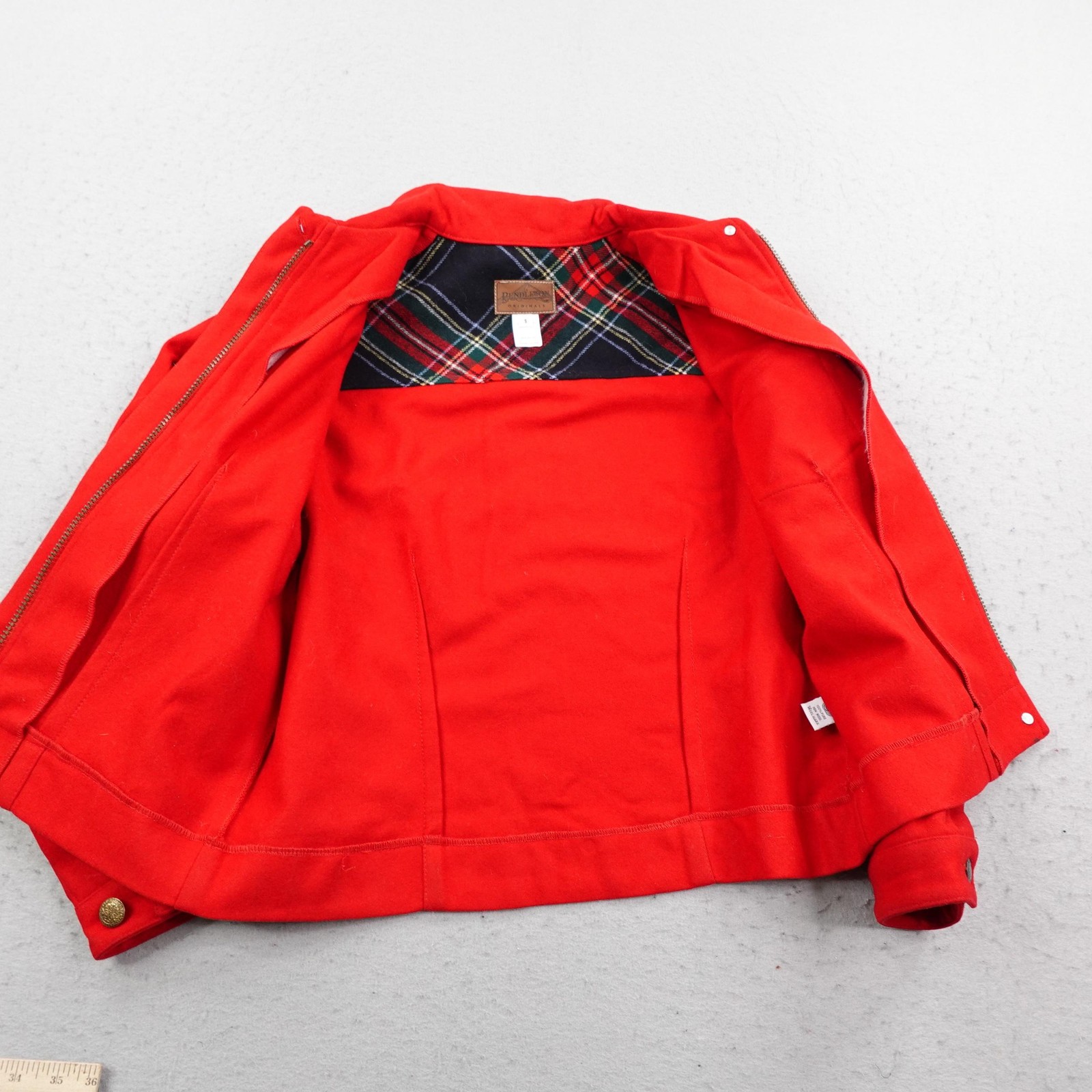 Pendleton Jacket Womens Small Red Wool Bomber Coa… - image 7
