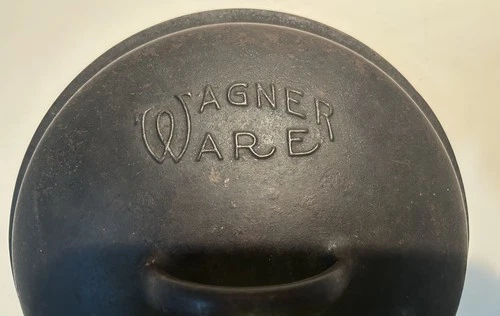Wagner Drip Drop Roaster Skillet No 8  #1268 B Cast Iron Cover Lid Antique old