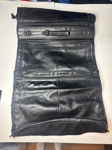 Givenchy Paris Black leather Suit Carrier Travel Business