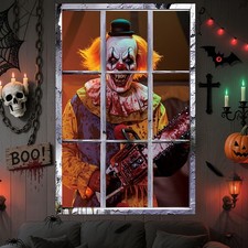 Scary Halloween Curtains Window 120 x 80 cm/47 x 31 inch, Multi Color