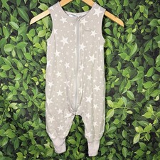 HALO SleepSack Toddler 2T 2-3 Years Gray Star Cotton Sleep Sack Wearable Blanket