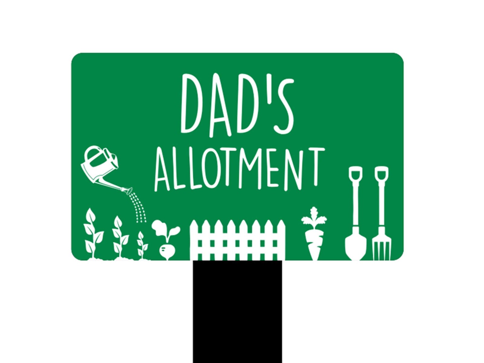 💚 Green “Dad’s Allotment” Garden Plaque – Outdoor Acrylic Stake, Weatherproof