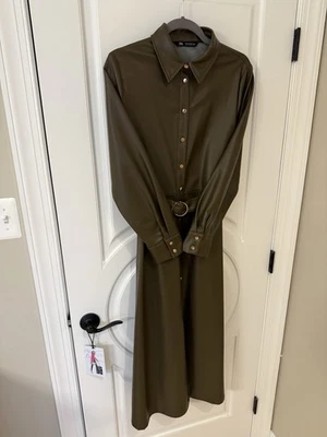 Zara Faux Leather Dresses for Women for sale | eBay
