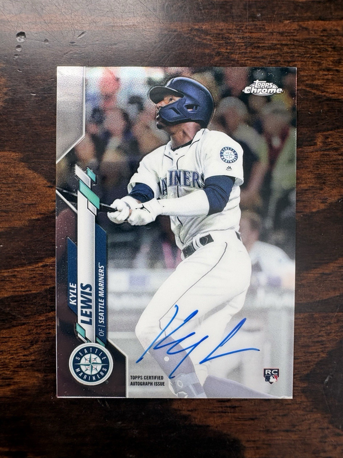 2020 Topps Chrome - Rookie Autographs Kyle Lewis #RA-KL (AU, RC)