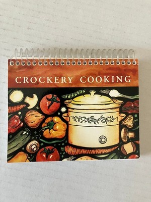 Crockery Cooking 2002 Spiral Cookbook Slow Cooker Recipes Schoolmate Mini PB