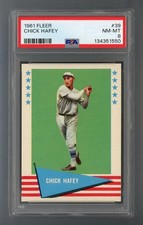 1961 Fleer #39 Chick Hafey PSA 8 NM-MT #134351550