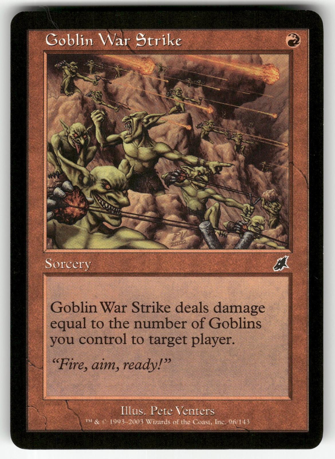 Goblin War Strike 96 Scourge Magic: The Gathering LP