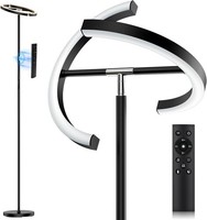 Led Stehlampe Dimmbar 22W 1300LM Schwarz Modern Mit Fernbedienung FüR Wohnzimmer